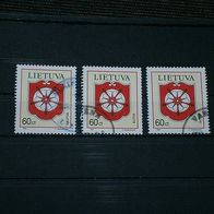 Litauen, MNr.564, 3 x gestempelt