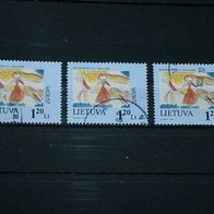 Litauen, MNr.636, 3 x gestempelt