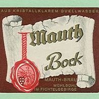 95697 Nagel - Mühlbühl im Fichtelgebirge Bier - Etikett Mauth Bock