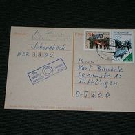 DDR, MNr.3142,3177 auf echt gelaufener Postkarte