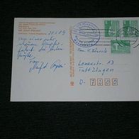 DDR, MNr.2484 (3) auf echt gelaufener Postkarte