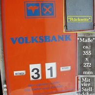 Ewiger-Dreh-Kalender * 4 Stell-Rädchen * Volksbank