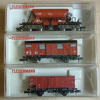 Fleischmann 8525 + 8360 + 8330 Güterwagen - Piccolo - OVP