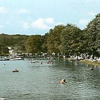 56379 Horhausen an der Lahn Der schöne Herthasee um 1958 Badestrand