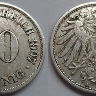 Deutsches Reich 10 Pfennig 1907 (A) ## DE-F2