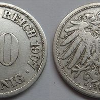 Deutsches Reich 10 Pfennig 1907 (A) ## DE-F10