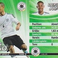 DFB-Rewe Sammelkarte - Fußball-EM 2012 - Nr.4 Dennis Aogo