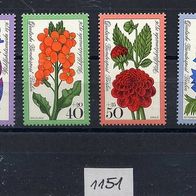 1151 - Berlin Briefmarken Michel Nr .524 - 527 frisch Jahrgang 1976