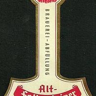 ALT ! Bieretikett Bayerische Bierbrauerei † 1968 Ludwigsstadt-Falkenstein Lkr Kronach
