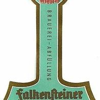 ALT ! Bieretikett Bayerische Bierbrauerei † 1968 Ludwigsstadt-Falkenstein Lkr Kronach