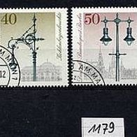 1179 - Berlin Briefmarken Michel Nr.603 - 606 gestempelt Jahrgang 1979