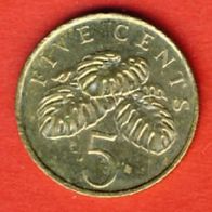 Singapur 5 Cents 1997