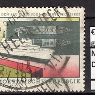 DDR 1960 Stapellauf des FDGB-Urlaubsschiffs MS "Fritz Heckert" MiNr. 768 gestempelt