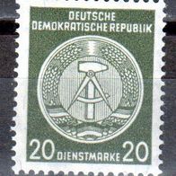 DDR 1957 Dienstmarke Mi. 37 * * Postfrisch (9465)