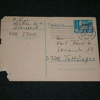 DDR, Postkarte lt. Bild