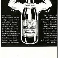 ALT ! Brauerei-Tischaufsteller, Tischkarte Brauerei Dessau GmbH † 1994 Sachsen-Anhalt