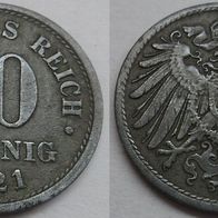 Deutsch Reich 10 Pfennig 1921 (Zink) ## B1