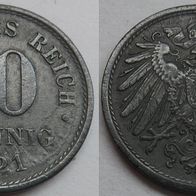 Deutsch Reich 10 Pfennig 1921 (Zink) ## B3