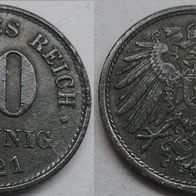 Deutsch Reich 10 Pfennig 1921 (Zink) ## DE-G4