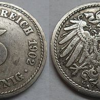 Deutsches Reich 5 Pfennig 1902 (A) ## S11