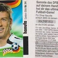 HANUTA WM 2006 - Nr. 14 - Bernd Schneider