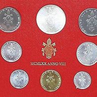 Vatikan 688 Lire Kursmünzensatz komplett 1970 Papst PAUL VI. (1963-1978)