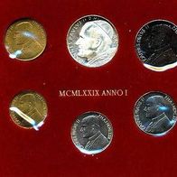 Vatikan 880 Lire Kursmünzensatz komplett 1979 Johannes PAUL II. (1979-2005)