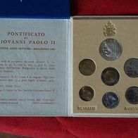 Vatikan 1880 Lire Kursmünzensatz komplett 1985 Johannes PAUL II. (1979-2005)