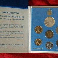 Vatikan 1880 Lire Kursmünzensatz komplett 1987 Johannes PAUL II. (1979-2005)