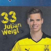 Aral SuperCard BVB 33 Julian Weigl 15-16 Super Card mit Preis
