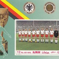 1974 Äquatorialguinea – Ajman Fußball WM Deutschland Block 84 B * *