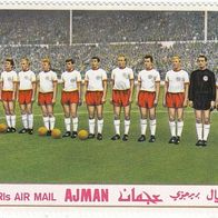 1974 Äquatorialguinea – Ajman Fußball WM Deutschland Einzelmarke aus Block 84 A * *
