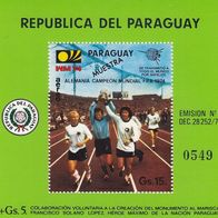 1974 Paraguay Block 206 * *UPU Muster Sieg WM