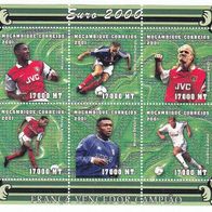 2001 Mosambik Kleinbogen postfrisch 1956-1961 postfrisch Fußball-EM Produkt