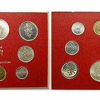 Vatikan 688 Lire Kursmünzensatz komplett 1977 Papst PAUL VI. (1963-1978)