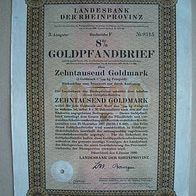 RAR: Landesbank der Rheinprovinz Höchstwert 10.000 GM 1930
