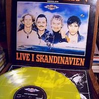 Gasolin (DK Rock, Kim Larsen) - Live i Skandinavien - rare yellow vinyl Lp - 1a !!