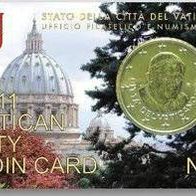 Amtliche Münzkarte No. 2, Vatikan 2011 zu 50 cent