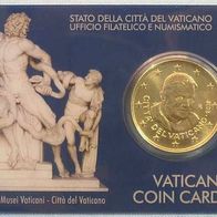 Amtliche Münzkarte No. 3, Vatikan 2012 zu 50 cent