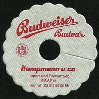 ALT ! Pilsdeckchen / Tropfdeckchen "Budweiser Budvar" : Import Kampmann Essen