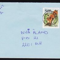 Finnland - Aland - Brief mit Marke Mi. Nr. 45 - 3 Säugetiere / Eichhörnchen <