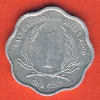 Ostkaribische Staaten 1 Cent 2000