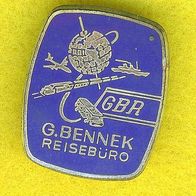 GBR G. Bennek Reisebüro Brosche Anstecknadel :