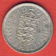 Großbritannien 1 Shilling 1963 Wappen von England