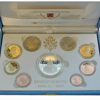 KMS Vatikan 2012 in Spiegelglanz PP mit Sondermünze zu 20 Euro in Silber