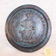 Bronze Siegel-Plakette - Seals of Majesty - " A Romano Rex - Fredericus Dei " - 1233g