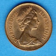 Großbritannien 1 Penny 1981 Top