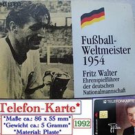 Telefonkarte * Fußball-Weltmeister 1954 * Fritz Walter * 32094113033