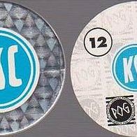 DFB-Button 1995/1996 - Nr. 12 - Wappen Karlsruher SC