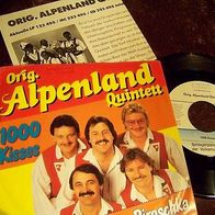 Original Alpenland Quintett - 7" 1000 kisses - Info-Beilage ! - Topzustand !